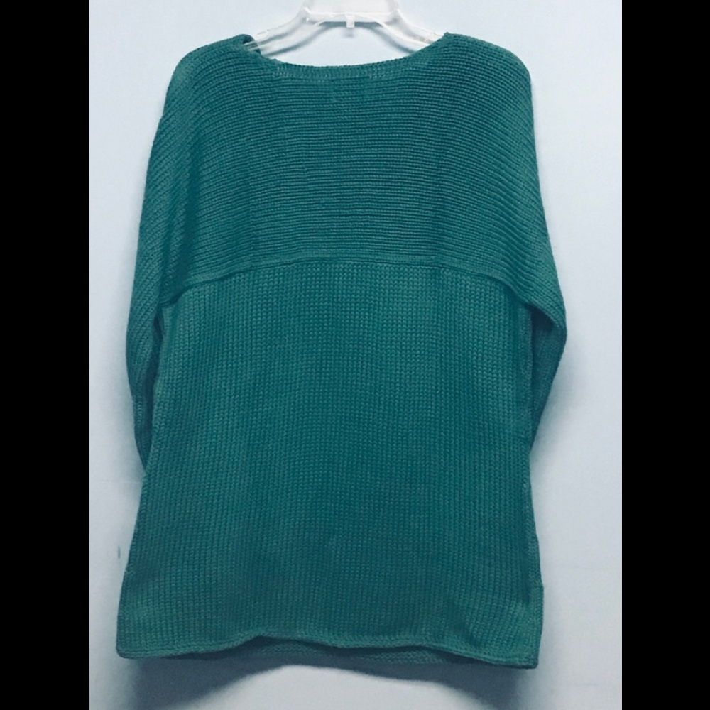 S to XL 1X Pure handknit sweater green - Picture 3 of 3